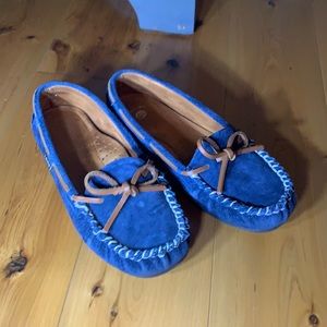 Suede moccasins